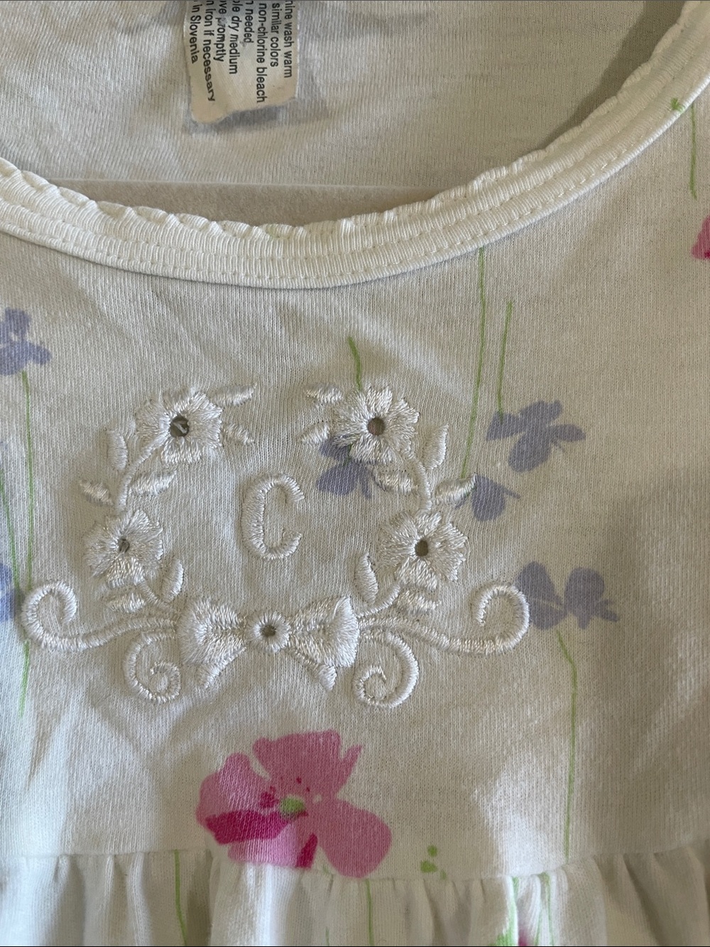Calida White Cotton nightgown- Small - Picture 5 of 14